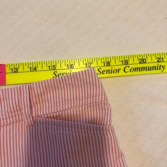 Talbots Pink Striped Women's Shorts - Picture 4 of 6